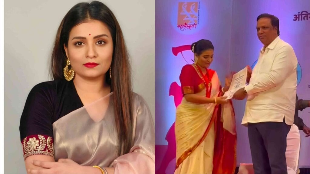 sharmila shinde receives state award