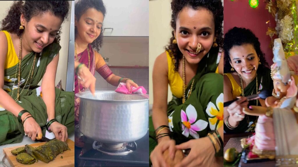 prajakta parab ne bappa sathi banavla naivedya