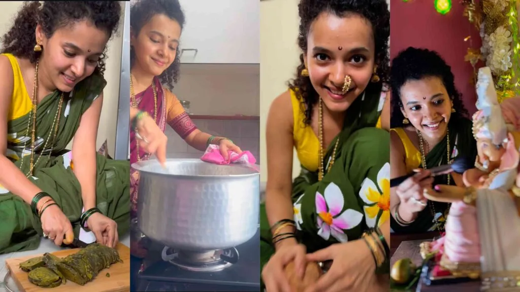 prajakta parab ne bappa sathi banavla naivedya