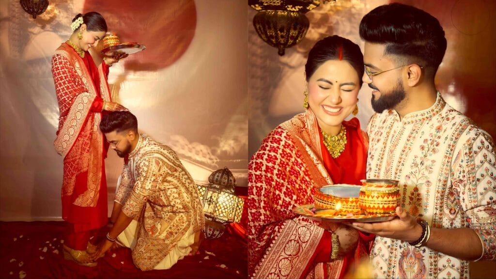 karva chauth hina khan rocky premacha khas sohala