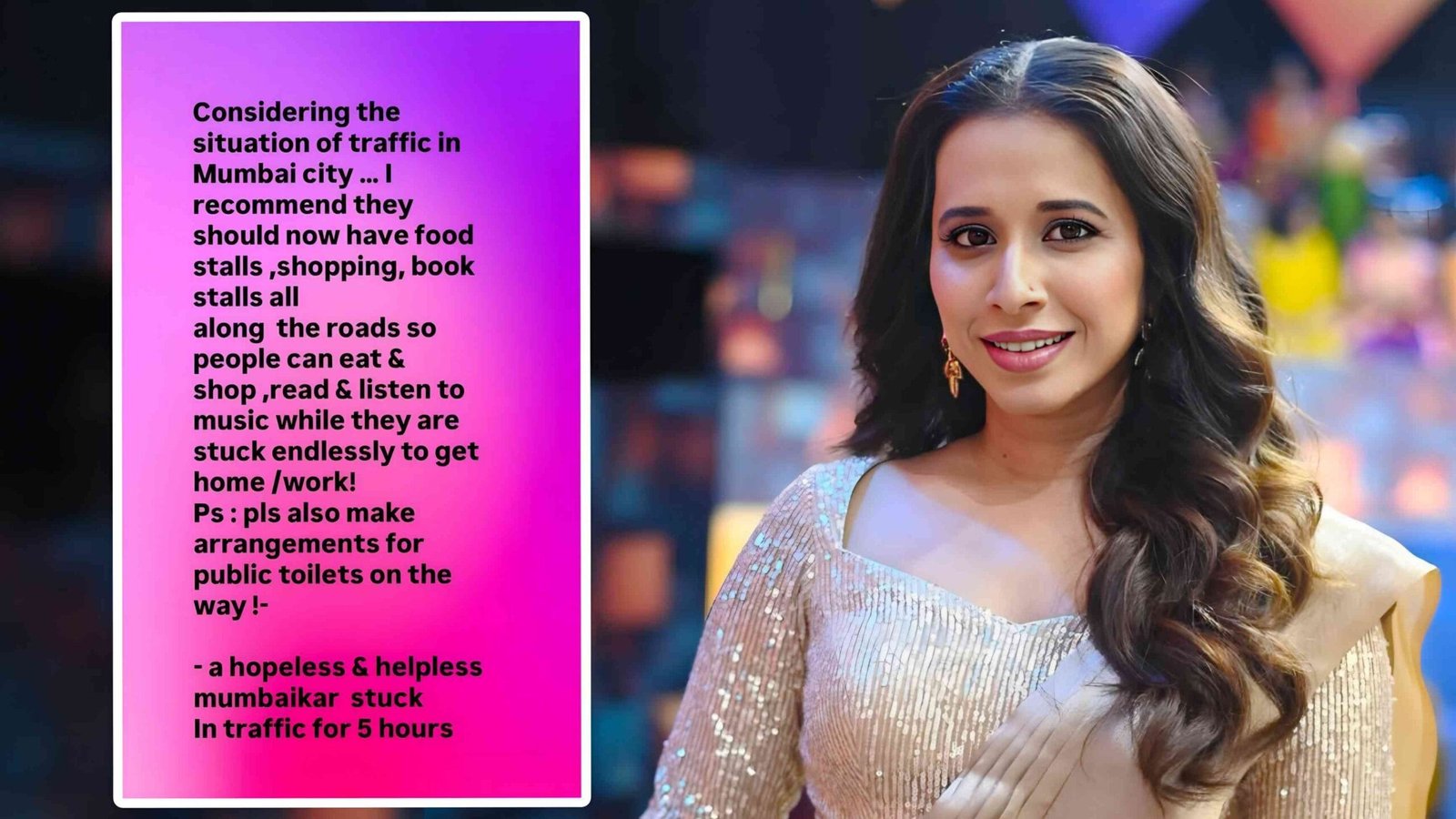 mumbai traffic shreya bugade Angry
