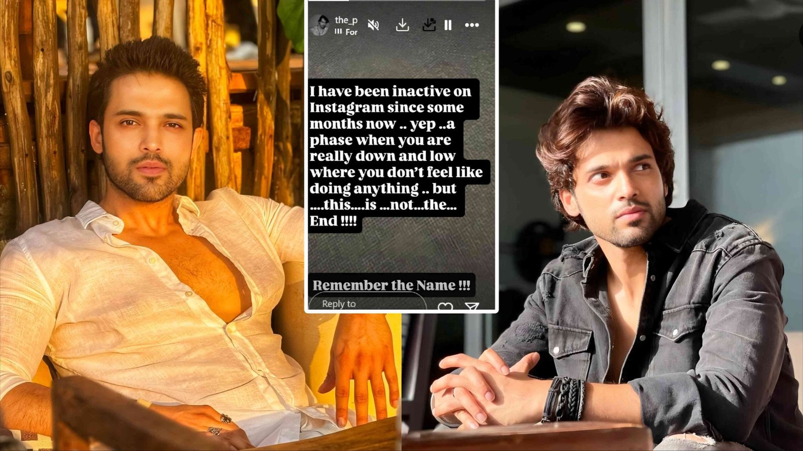parth samthaan emotional instagram post