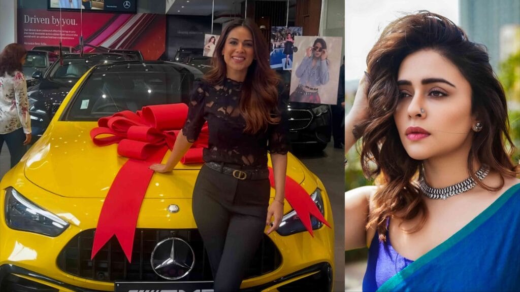 nia sharma new mercedes