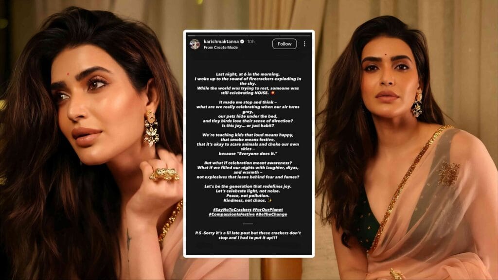 karishma tanna anger on firecrackers post