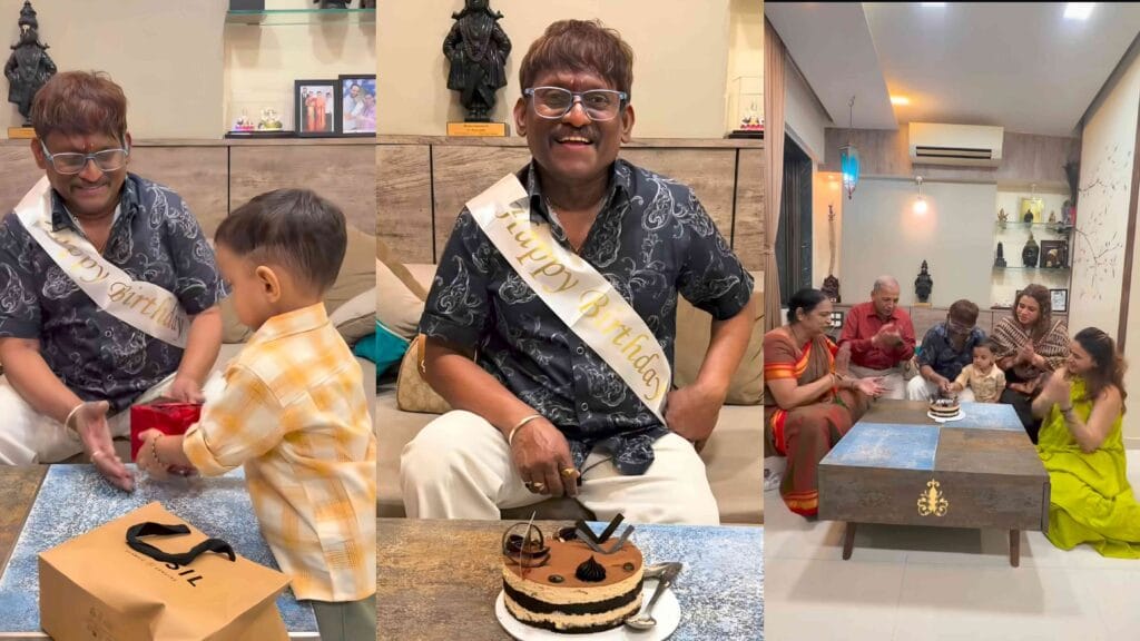 Arun Kadam 60th birthday, special gift from grandson