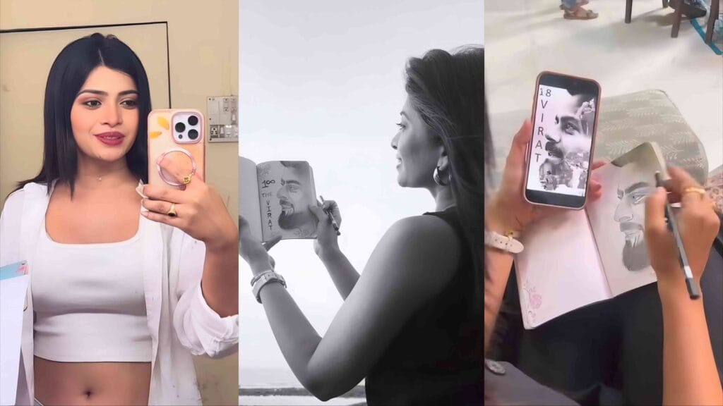 ruchira jadhav Virat Kohli sketch love