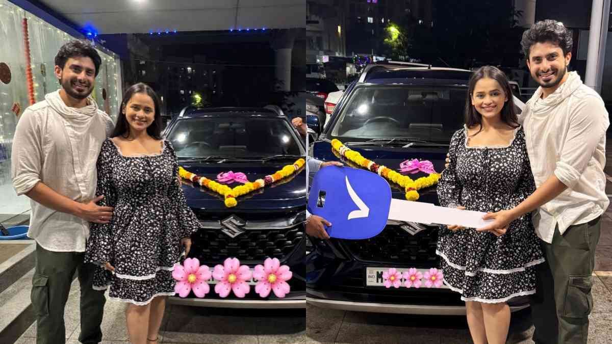 Marathi Couple New Car