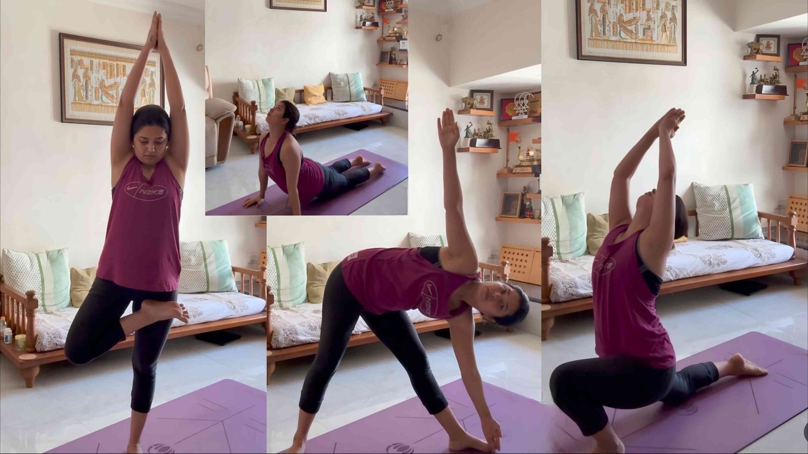 prajakta mali suryanamaskar method