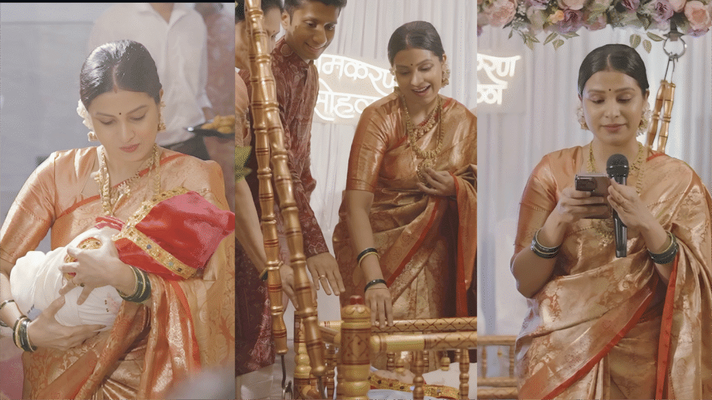 amruta pawar sons naming ceremony video