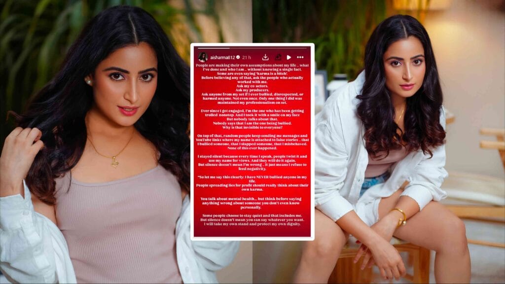 aishwarya sharma breaks silence post