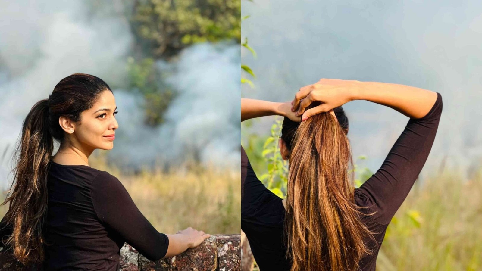 pooja sawant at her kokan home nature photos