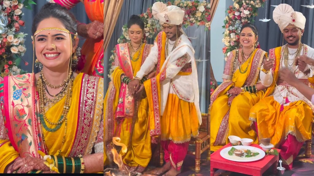 bhagyashree nhalve wedding ceremony viral photos video
