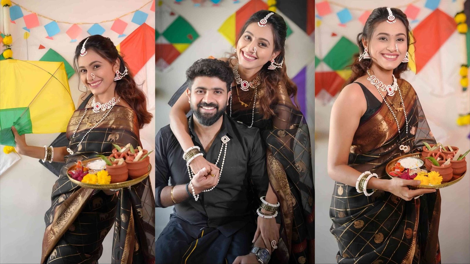 reshma shinde first makar sankrant look photos