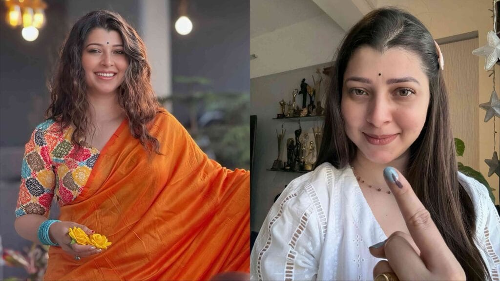 Tejaswini Pandit Municipal Corporation Election Voting and Marathi Pride