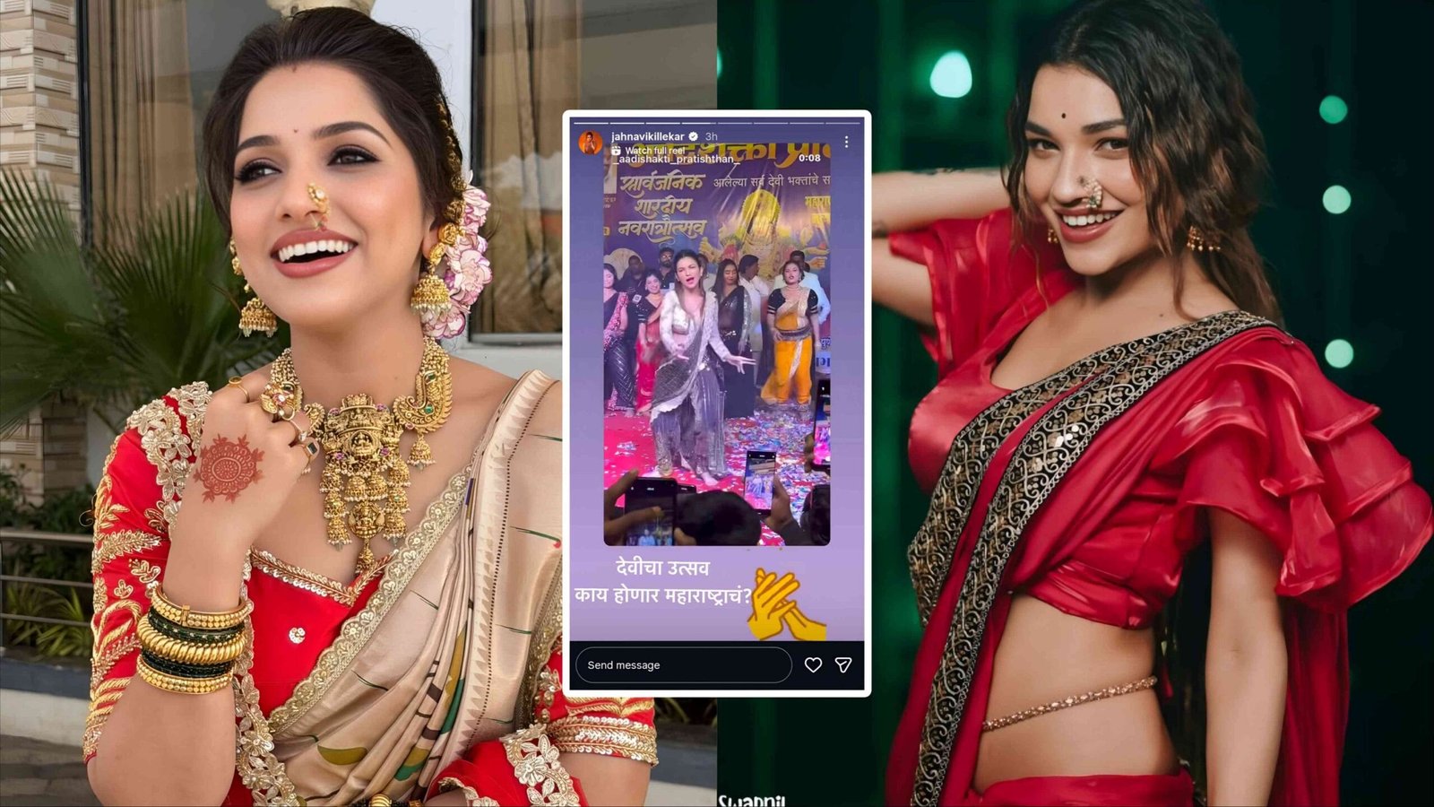 jahnavi killekar criticizes radha mumbaikar dance