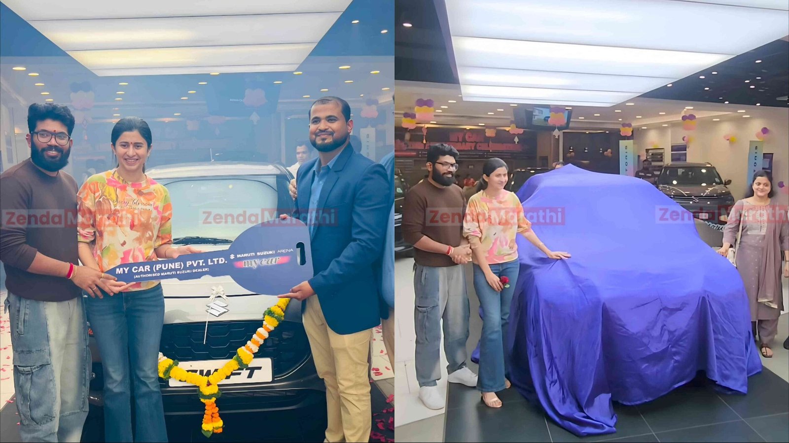 Ankita Walawalkar buys a new car