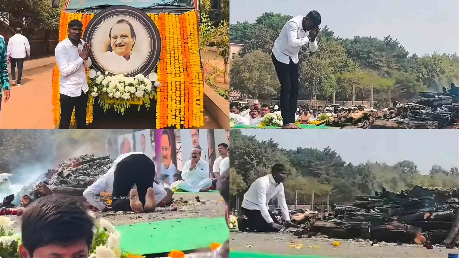ajit pawar final farewell suraj chavan emotional