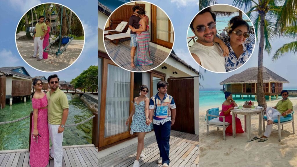 sakshi mahajan atharv karve maldives honeymoon photos