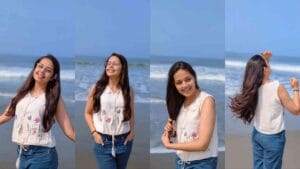 Shivani Rangole beach look