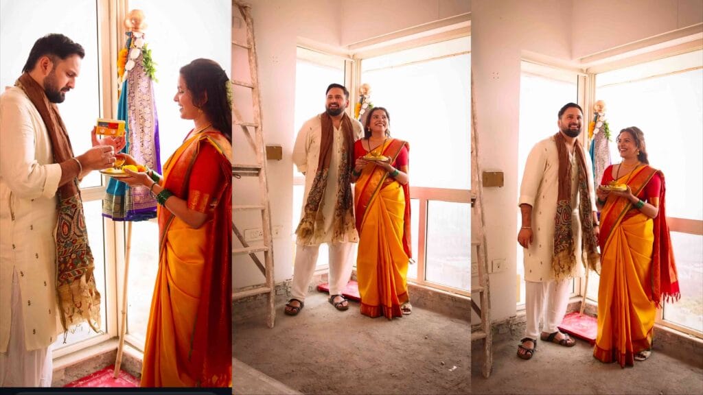 Siddharth Chandekar & Mitali Mayekar new home gruhpravesh