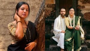 swanandi sardesai marriage traditional look vikrant ramdas