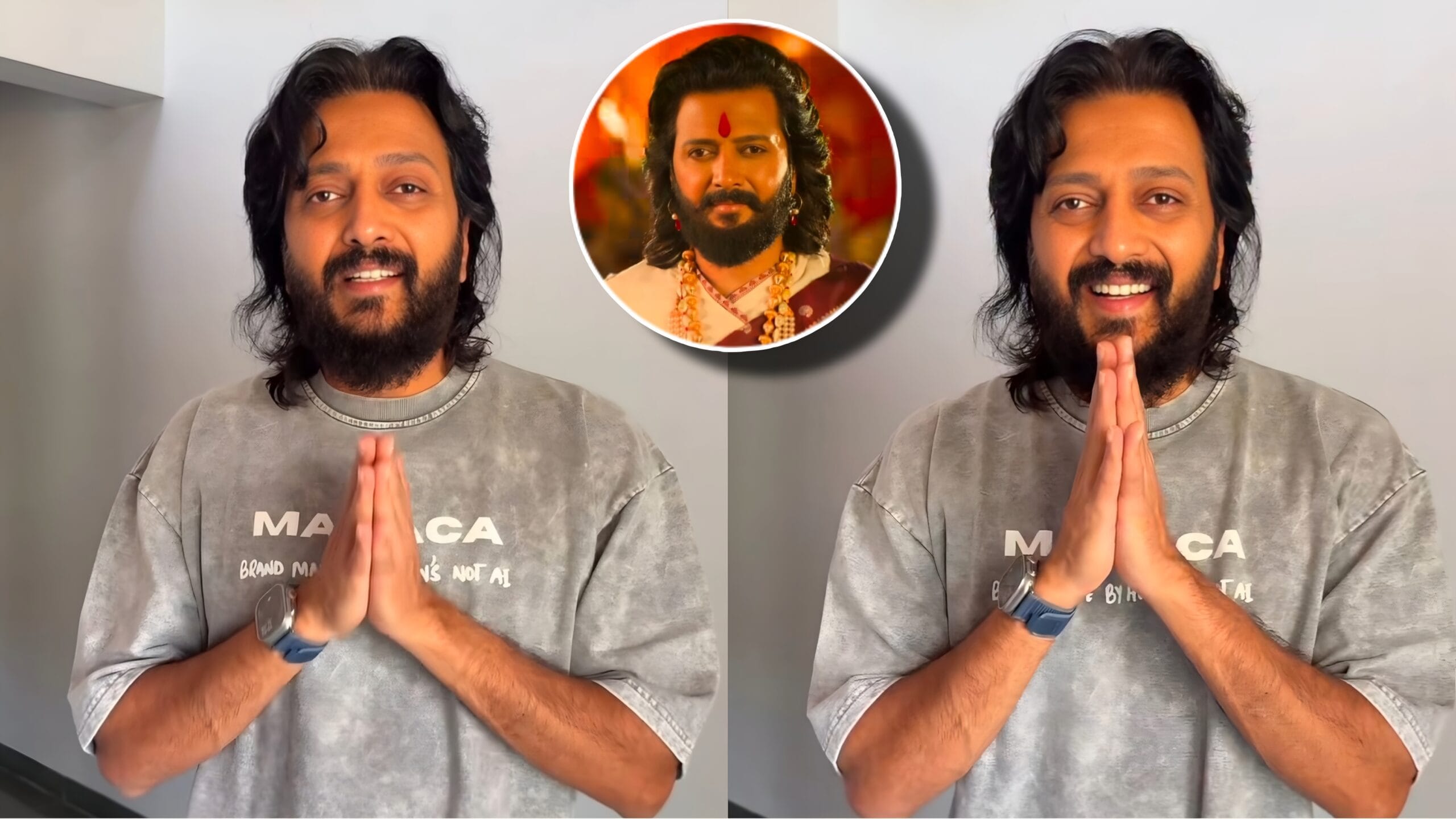 raja shivaji movie riteish deshmukh request dont post theatre video