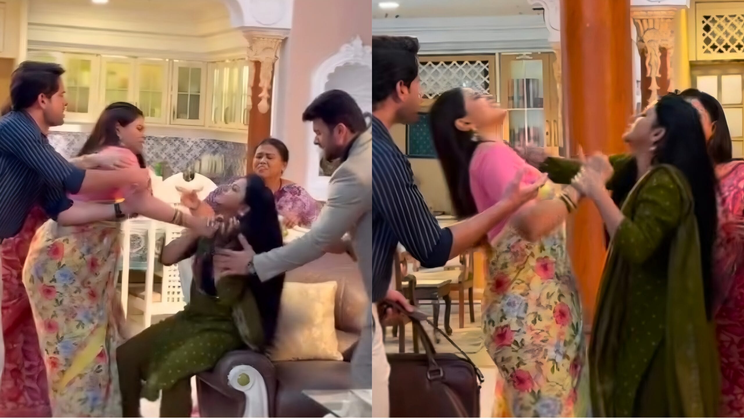 tharala tar mag sayali priya bts fight scene bonding