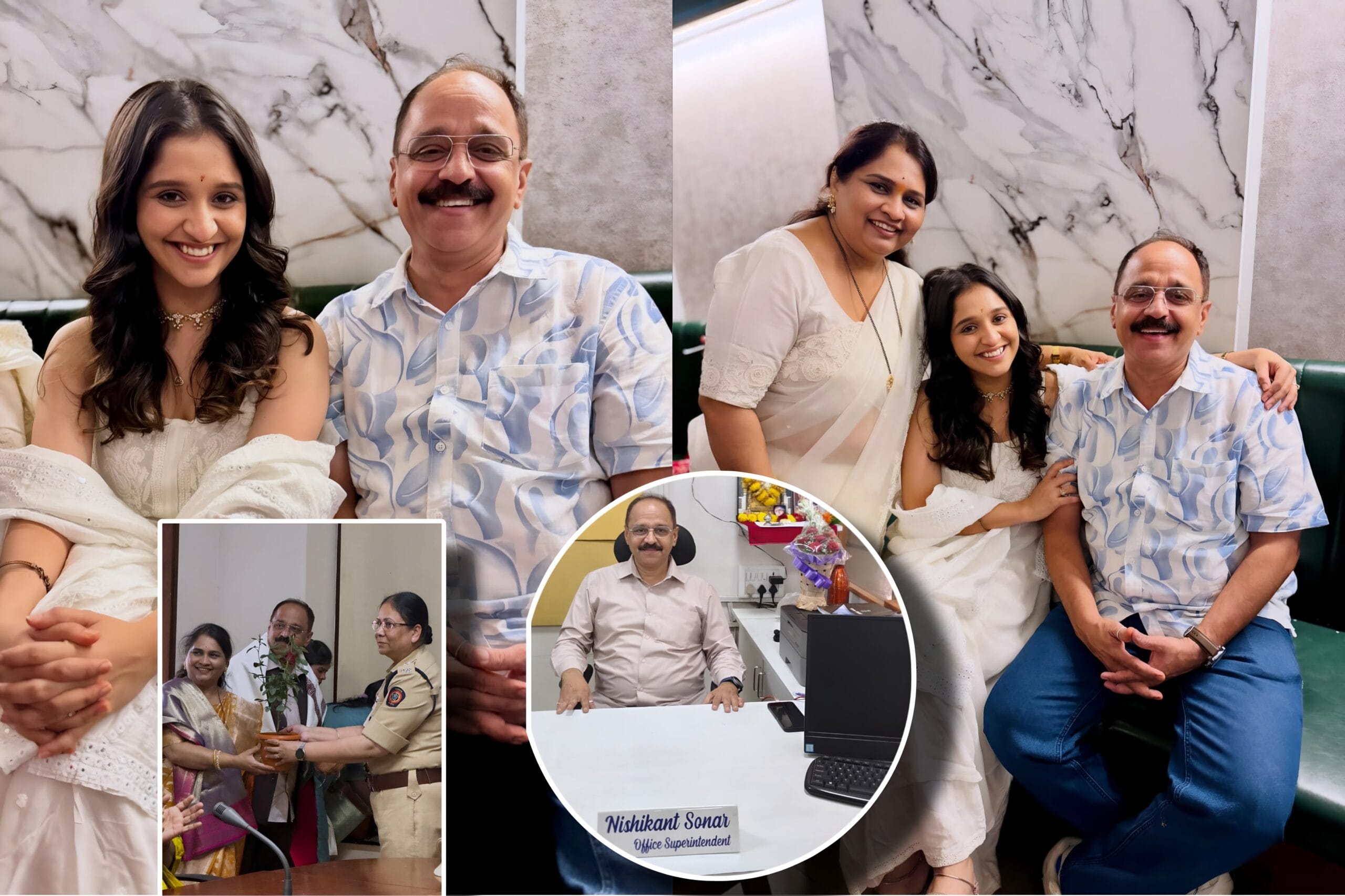 shivani sonar father retirement emotional post