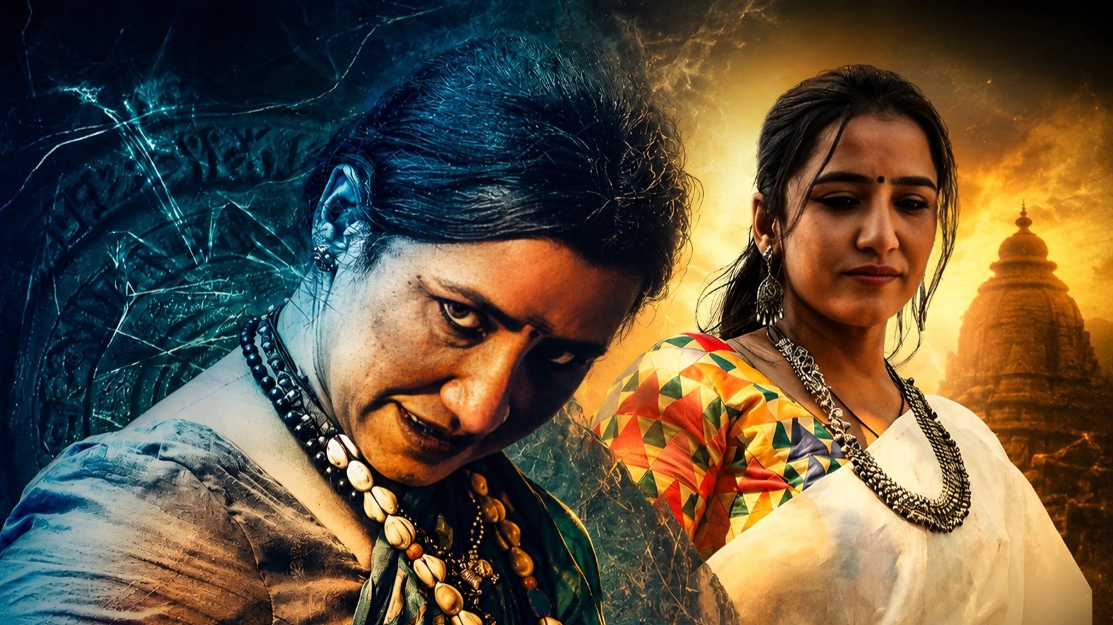 ghabadkund actress scary look marathi movie rangi smita paygude