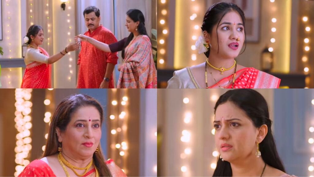veen doghantali hi tutena sushmita rajwade gharatil hakk magani